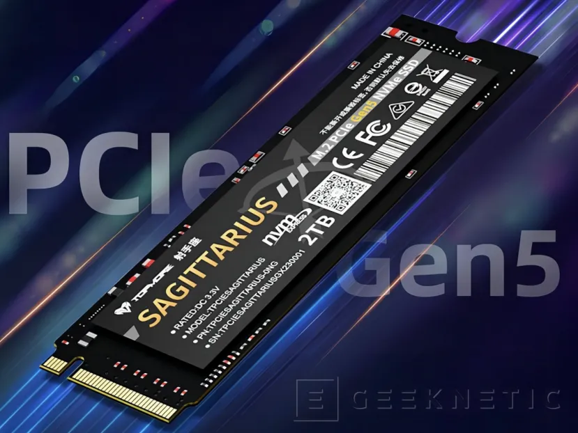 Geeknetic El SSD Topmore Sagittarius alcanza 10 GB/s gracias al PCI Express 5.0 1