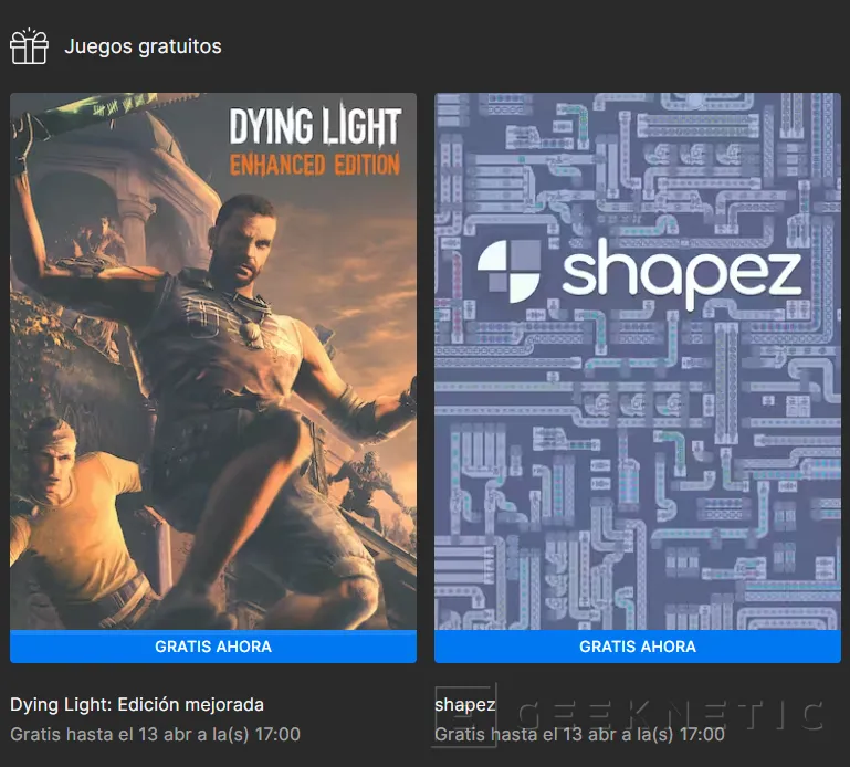 Geeknetic Hazte con Dying Light Enhanced Edition y Shapedz totalmente Gratis en la Epic Games Store 1