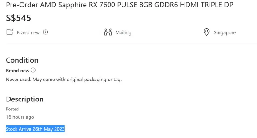 Geeknetic La AMD Radeon RX 7600 estará disponible el 26 de mayo 1