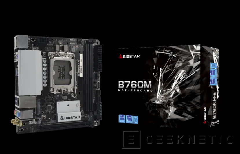 Geeknetic BIOSTAR lanza la placa base Mini-ITX B760NH-E con soporte para PCIe 5.0 y almacenamiento M.2 PCIe 4.0 1