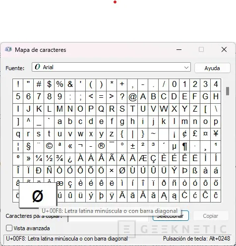 Geeknetic Símbolo diámetro ø y Ø: cómo escribirlo con el teclado 1