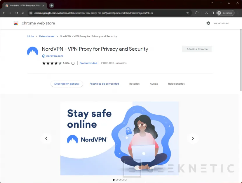 Geeknetic Las mejores Extensiones de VPN para Chrome 4