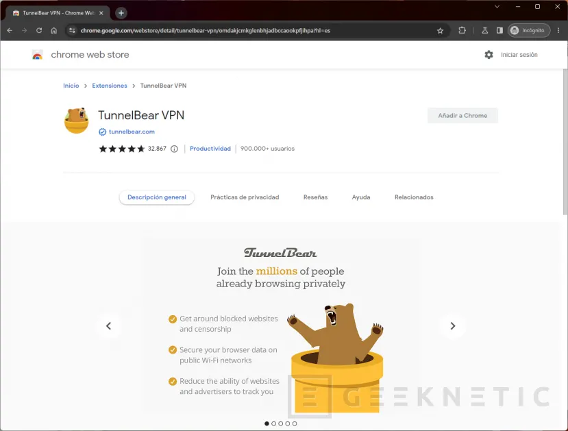 Geeknetic Las mejores Extensiones de VPN para Chrome 1