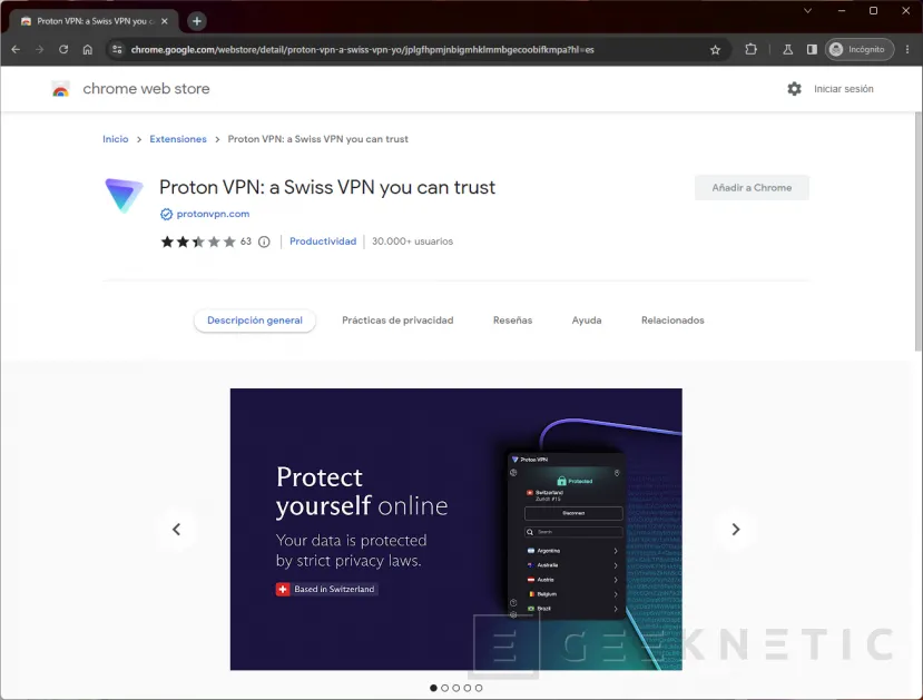 Geeknetic Las mejores Extensiones de VPN para Chrome 2