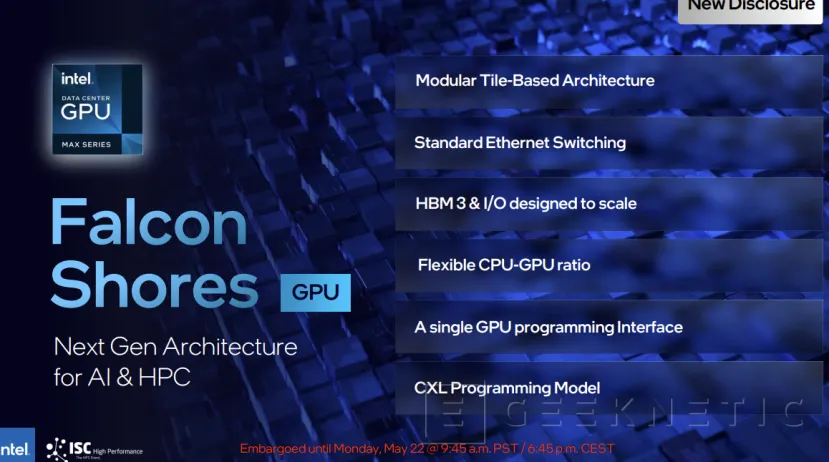 Geeknetic Intel replantea las GPUs Falcon Shores para que vengan sin CPU 4