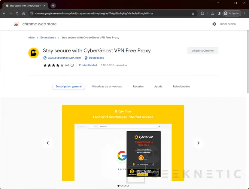 Geeknetic Las mejores Extensiones de VPN para Chrome 5