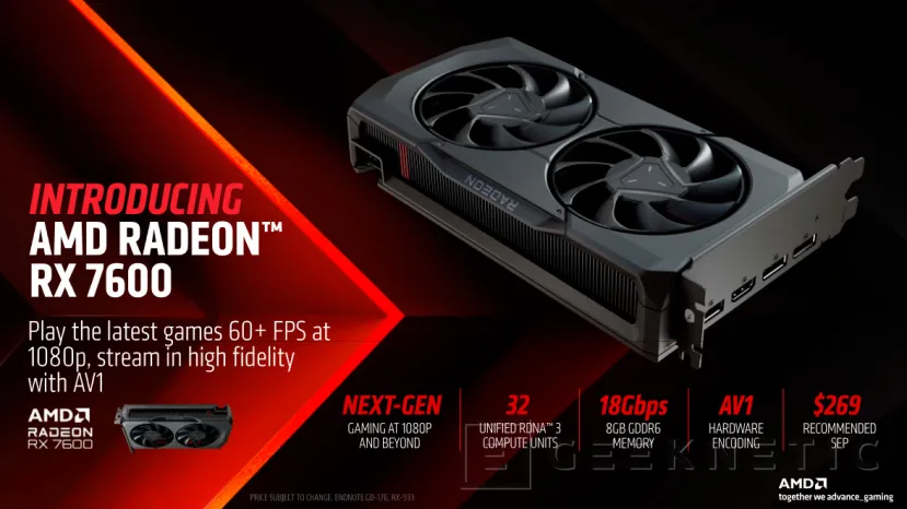 Geeknetic Las AMD Radeon RX 7600 se ponen a la venta hoy a partir de las 15:00 en España 3