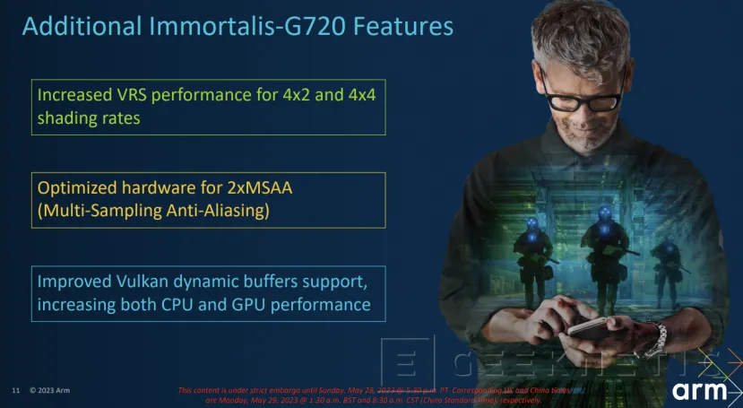 Geeknetic Immortalis-G720: Así Consigue la 5ª Generación de GPUs de ARM multiplicar su Eficiencia y Rendimiento 16