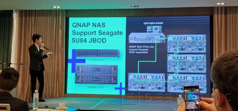 Geeknetic Los NAS QNAP de la serie TL-RXX00PES-RP llegan a los 5 PB gracias al almacenamiento SATA JBOD con interfaz PCIe 2