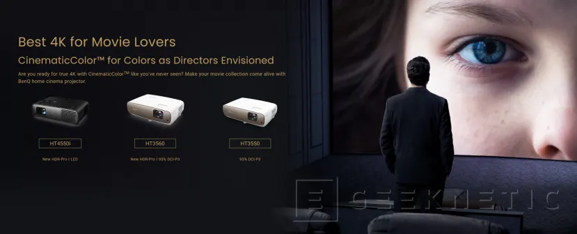 Geeknetic BenQ presenta 4 nuevos proyectores 4K con HDR-PRO adaptados a diferentes entornos 2