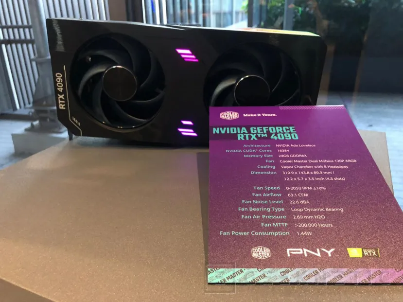 Geeknetic PNY lanzará una RTX 4090 con solución de refrigeración de Cooler Master con dos ventiladores Mobius de 120 mm 1