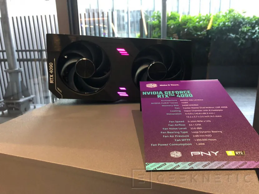 Geeknetic PNY lanzará una RTX 4090 con solución de refrigeración de Cooler Master con dos ventiladores Mobius de 120 mm 2