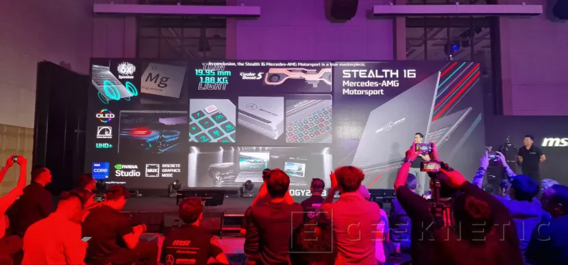 Geeknetic MSI ha aprovechado este COMPUTEX para presentar su portátil Stealth 16 en colaboración con Mercedes-AMG 4