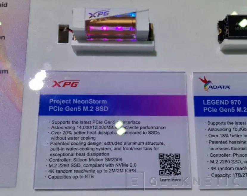 Geeknetic ADATA XPG Project NeoStorm: Un SSD PCIe Gen5 con Refrigeración Líquida Integrada 1