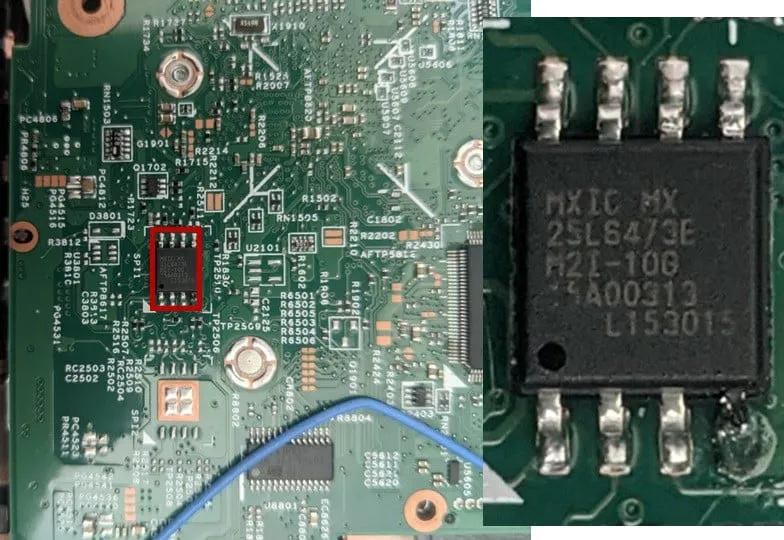 Geeknetic Acceden a la BIOS bloqueada de portátiles Lenovo puenteando la EEPROM con un destornillador 3