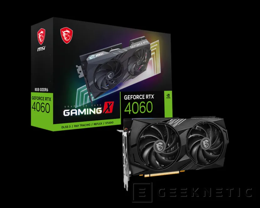 Geeknetic MSI deja ver sus 4 modelos de NVIDIA RTX 4060 de las series GAMING y VENTUS con diseño de 2 ventiladores 1