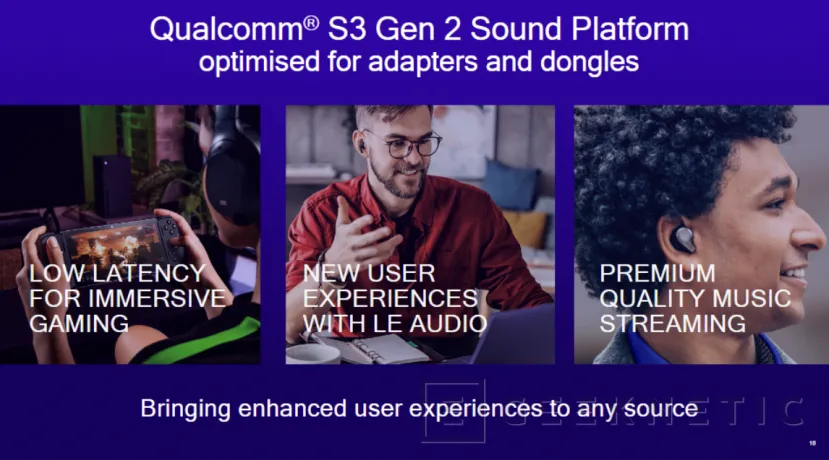 Geeknetic Qualcomm anuncia su S3 Sound Gen 2 para adaptadores con soporte para Audio LE y Auracast 5