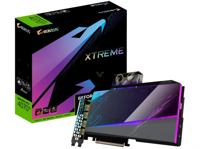 Geeknetic GIGABYTE presenta dos tarjetas RTX 4070 Ti de la serie WaterForce refrigeradas por líquido 2