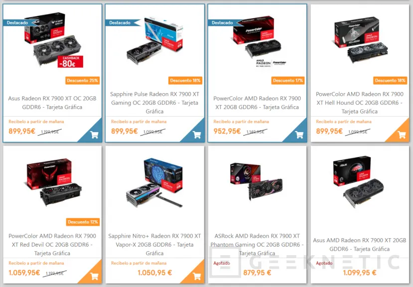 Geeknetic Las AMD Radeon RX 7900 XT se sitúa en los 899 euros y la RX 7600 en los 299 1