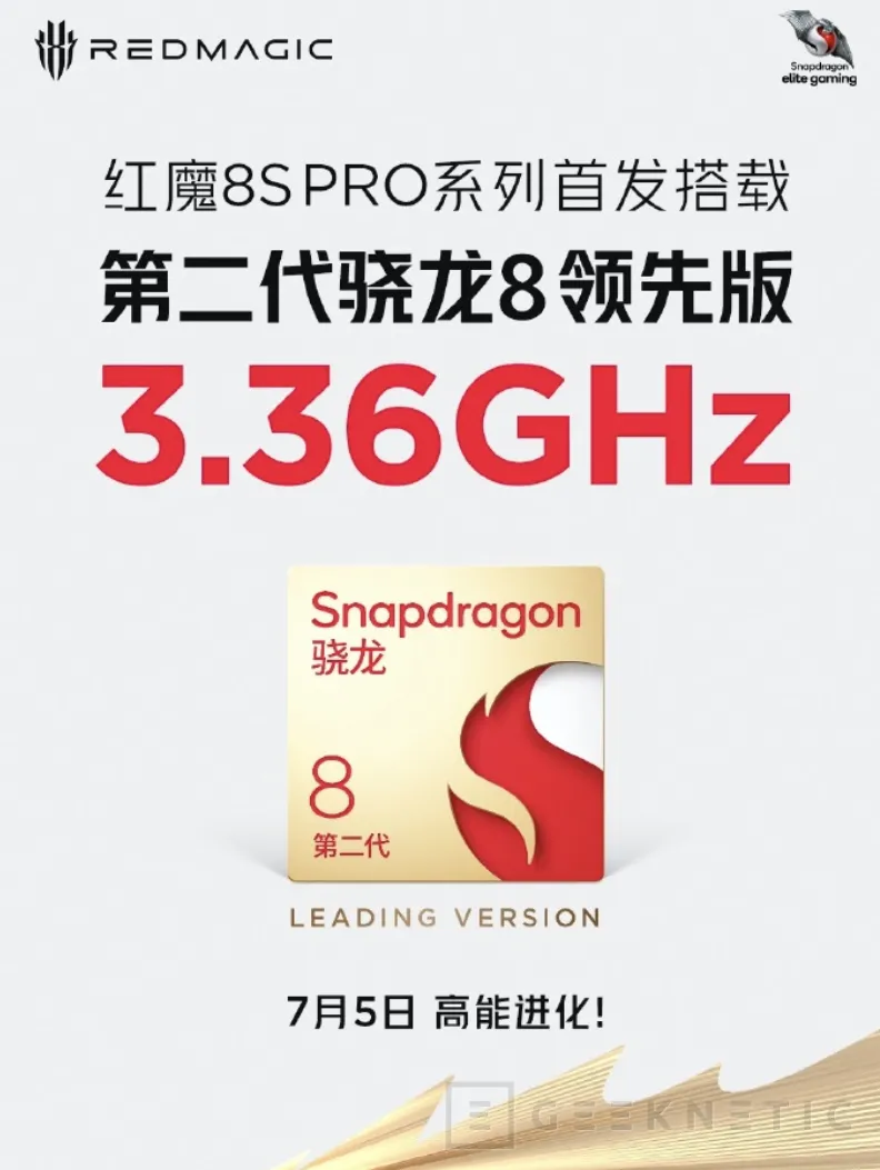Geeknetic El Redmagic 8S Pro utilizará el Snapdragon 8 Gen 2 con overclock de los Galaxy S23 1
