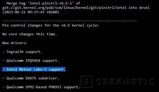 Geeknetic Aparecen cambios en el kernel 6.5 de Linux sobre Meteor Lake-S pese a su supuesta cancelación 1