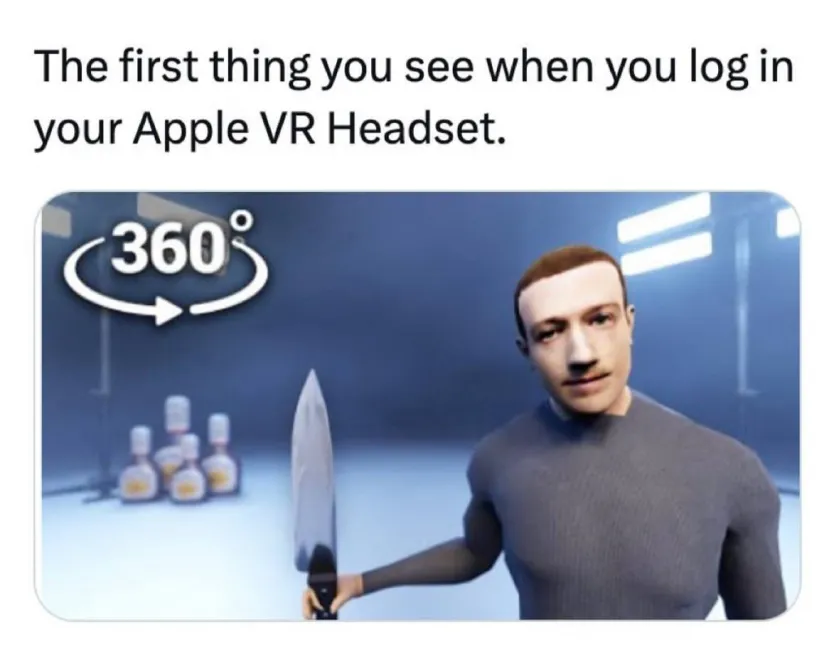 Geeknetic Recopilación de los mejores memes de las Apple Vision Pro 2