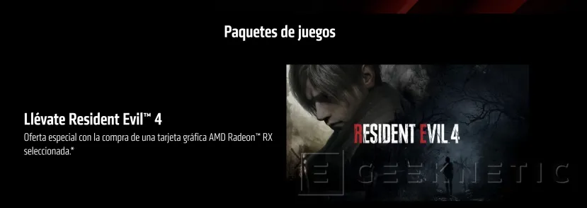 Geeknetic AMD lanza la promoción Juega con AMD con descuentos en procesadores y gráficas y el Resident Evil 4 de regalo 4