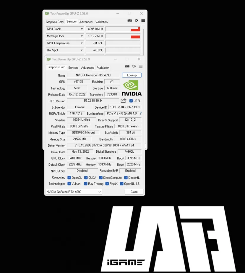 Geeknetic New RTX 4090 overclock record at 4,090 MHz 2