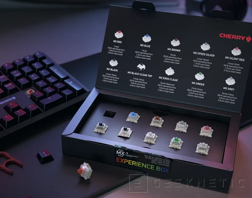 Geeknetic Cherry lanza su MX Experience Box con 10 interruptores mecánicos de distintos tipos 1