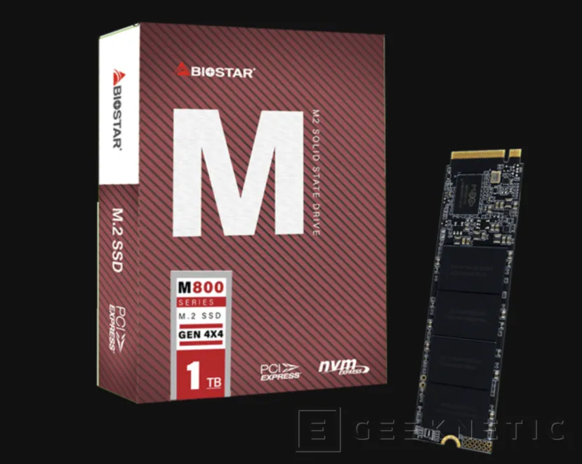 Geeknetic Hasta 5.000 MB/s en los nuevos SSD M.2 BIOSTAR M800 1