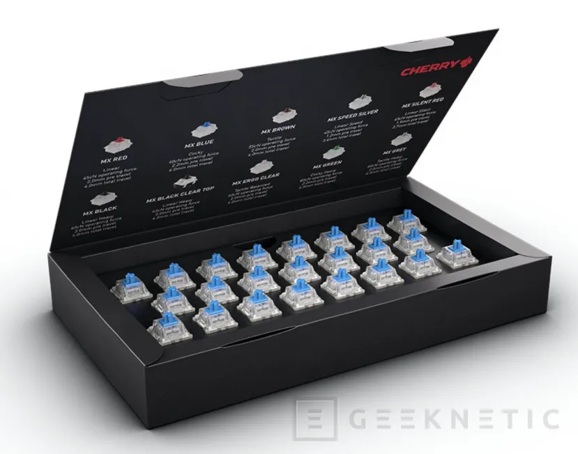 Geeknetic Cherry lanza su MX Experience Box con 10 interruptores mecánicos de distintos tipos 3