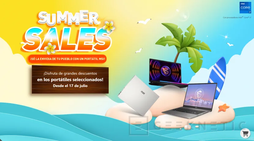 Geeknetic MSI presenta los Summer Sales, con descuentos en portátiles para gaming y creadores de contenido 1