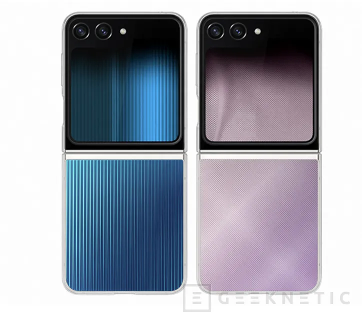 Geeknetic New photos of the Samsung Galaxy Z Flip5 and Folld 5 with their covers are filtered 2