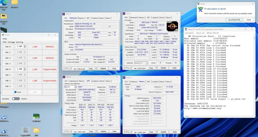 Geeknetic Consiguen overclockear memoria DDR5 a 9.058 MHz en una placa AORUS B650 TACHYON para AM5 1