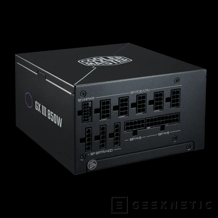 Geeknetic Cooler Master presenta las fuentes GX III de hasta 850 W compatibles con ATX 3.0 y con conector 12VHPWR 2