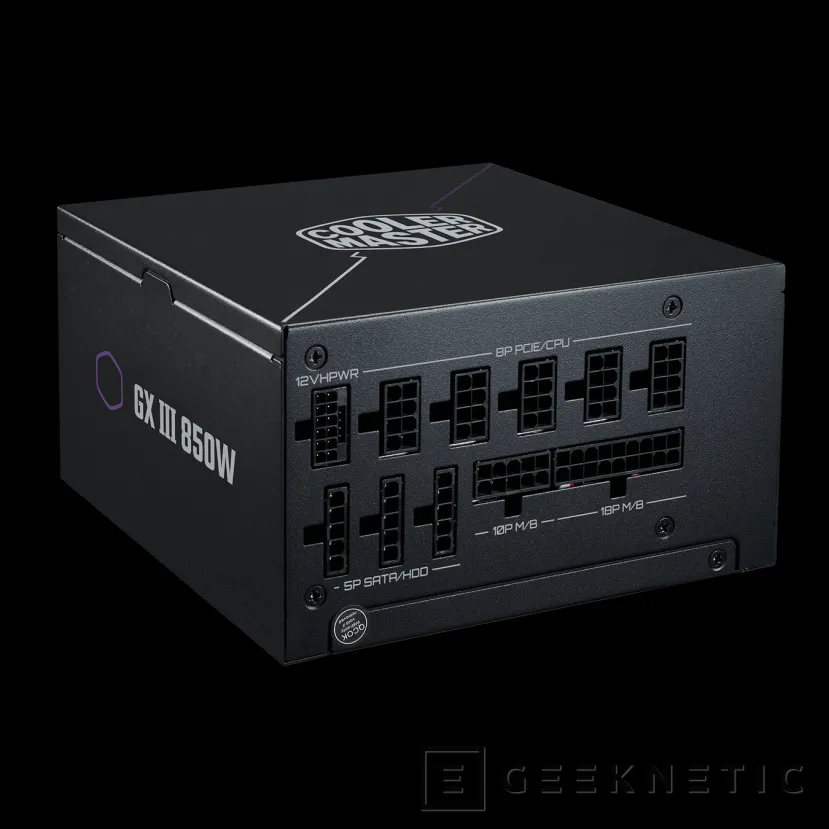 Geeknetic Cooler Master presents GX III sources up to 850 W compatible with ATX 3.0 and with 12VHPWR 2 connector