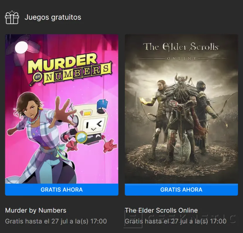 Geeknetic Llévate Gratis esta semana The Elder Scroll Online y Murder by Numbers en la Epic Games Store 1