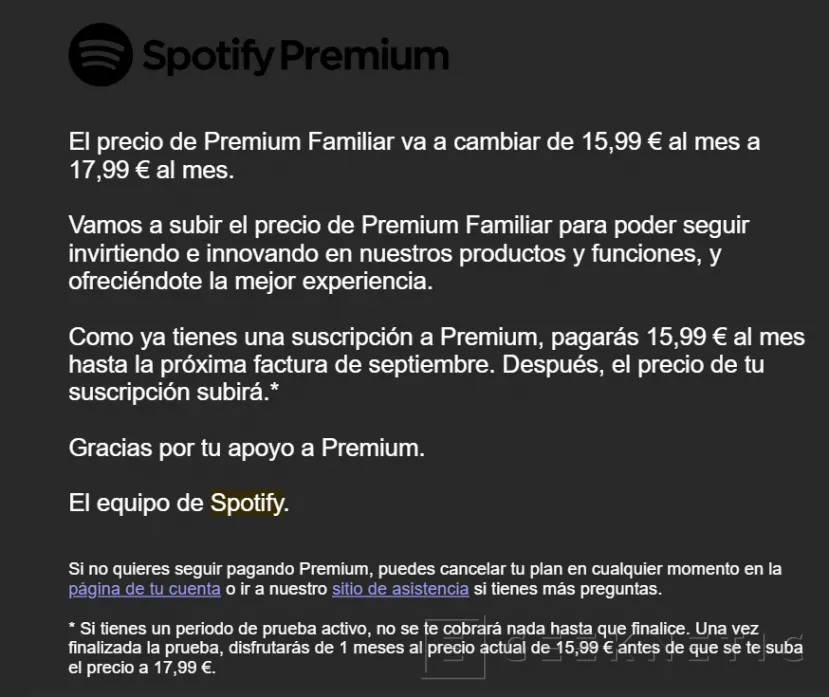 Geeknetic Spotify Premium sube sus precios hasta un 20% en España 1