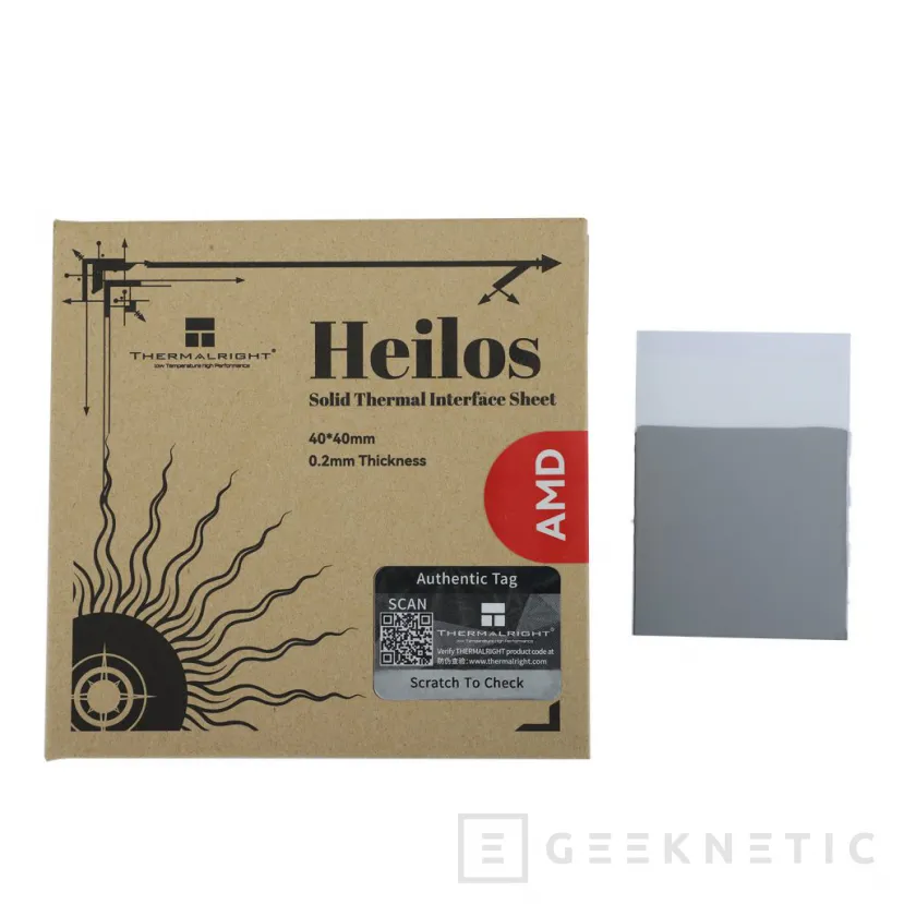 Geeknetic Thermalright Heilos es una lámina de pasta térmica que facilitará su aplicación en disipadores 3