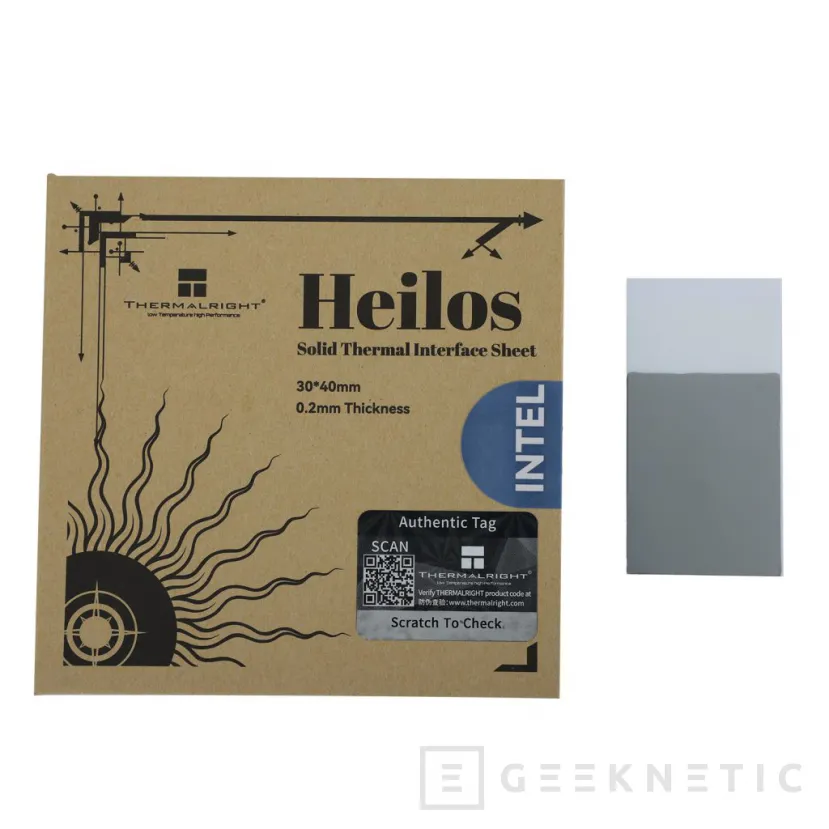 Geeknetic Thermalright Heilos es una lámina de pasta térmica que facilitará su aplicación en disipadores 1