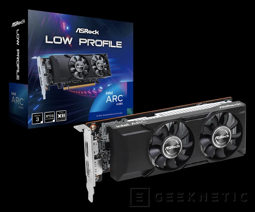 Geeknetic ASRock ha lanzado la tarjeta gráfica Arc A380 de perfil bajo con doble ventilador 1