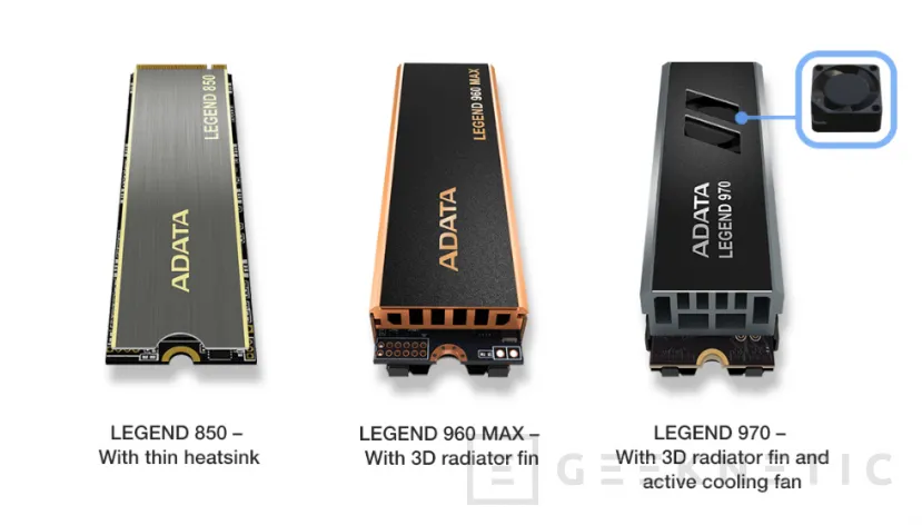 Geeknetic Hasta 10 GB/s de lectura y escritura en los nuevos SSD ADATA Legend 970 con NVMe 2.0 3
