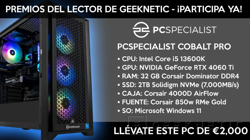 Geeknetic Premios del Lector de Geeknetic 2023: ¡Vota y gana un PC Gaming Valorado en 2.000 Euros! 1