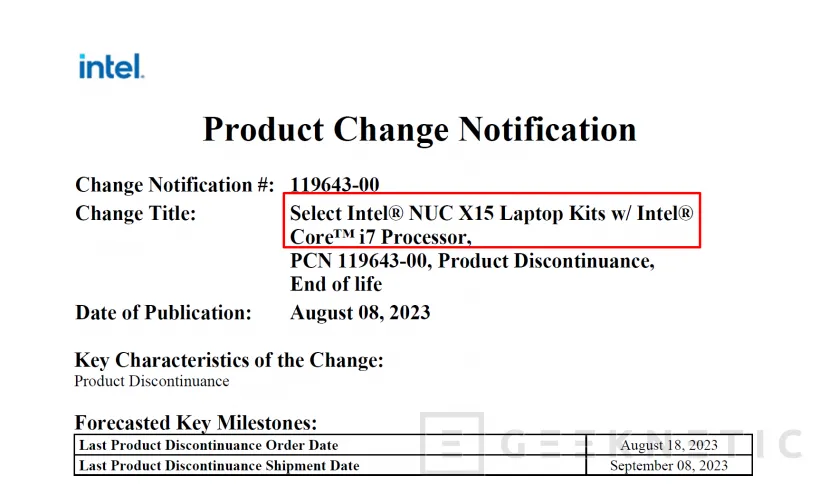 Geeknetic Intel ha discontinuado su serie de NUC con procesadores Tiger Lake y Alder Lake 2