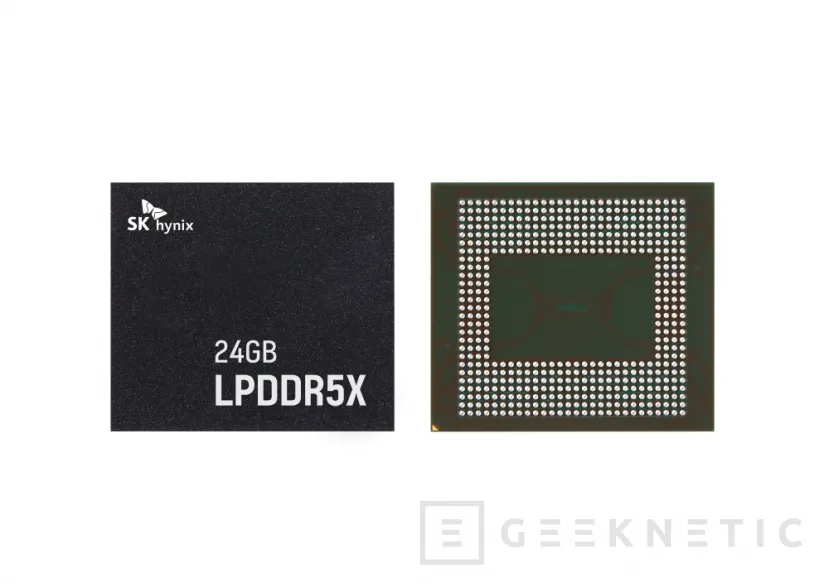 Geeknetic SK Hynix ha comenzado la producción en masa de su memoria de 24 GB LPDDR5x 2