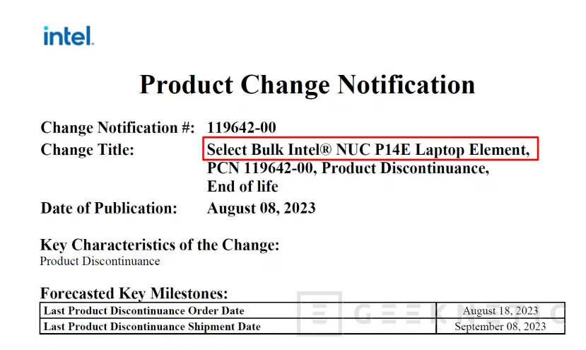 Geeknetic Intel ha discontinuado su serie de NUC con procesadores Tiger Lake y Alder Lake 3