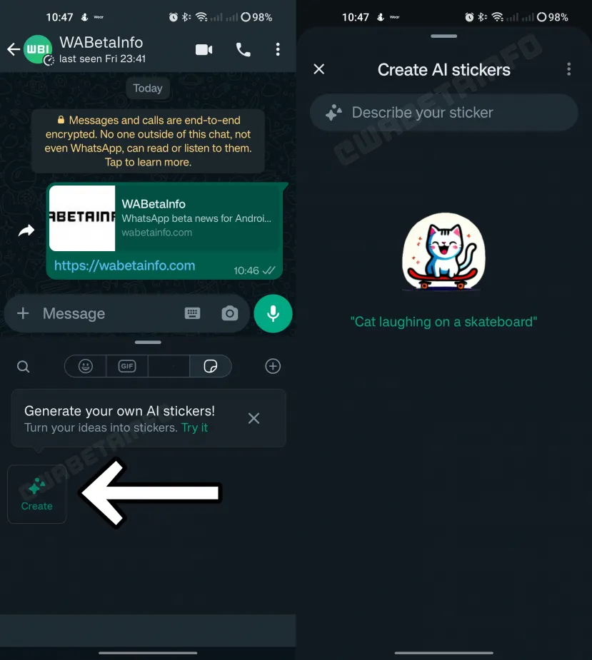 Geeknetic WhatsApp permitirá diseñar y compartir stickers personalizados creados mediante IA 1