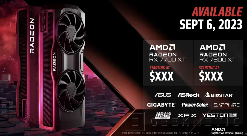 Geeknetic AMD anuncia las Radeon RX 7800 XT y RX 7700 XT para Gaming 1440p desde 489 euros 5