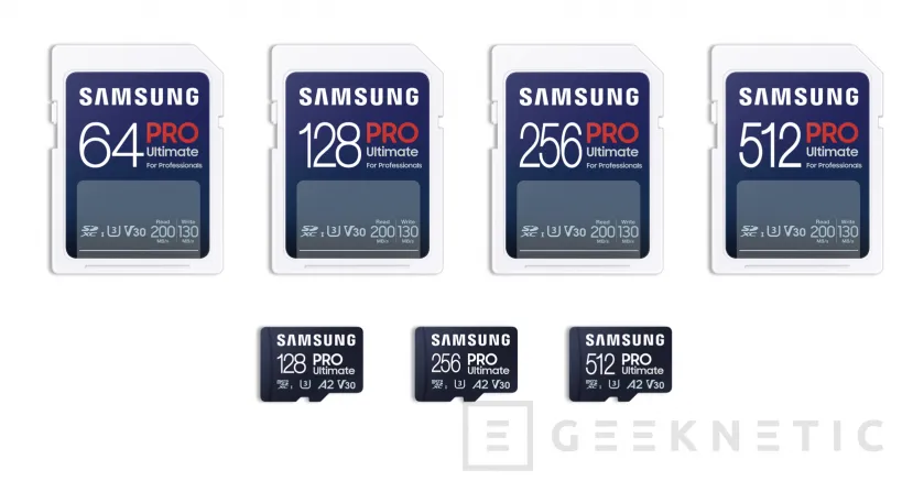 Geeknetic Las tarjetas SD y microSD Samsung Pro Ultimate prometen hasta 200 MB/s 2