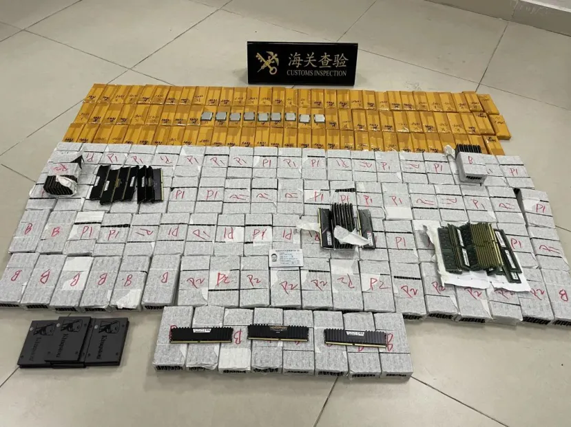 Geeknetic Las aduanas de China incautan 837 CPUs Intel, 900 Memorias RAM de Corsair y 10 discos SSD Kingston de un autobús 1